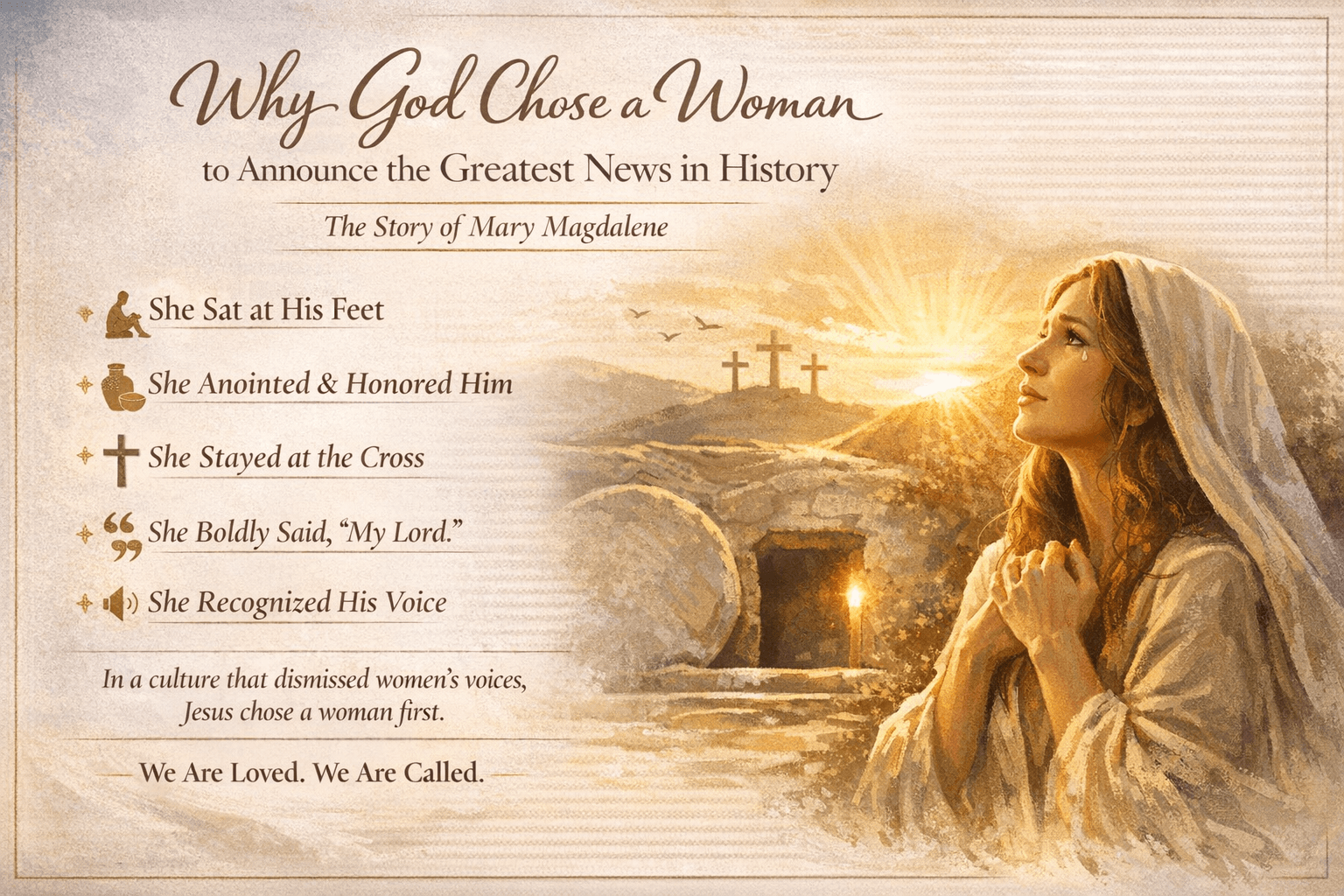 Why God Chose a Woman to Announce the Greatest News in History